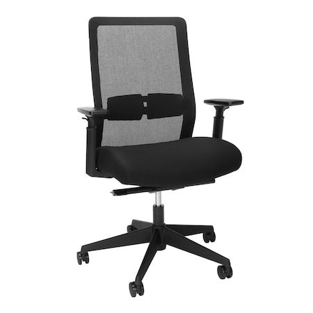 Hon Basyx Mesh Task Chair, Adjustable Arms BSX155VA10T